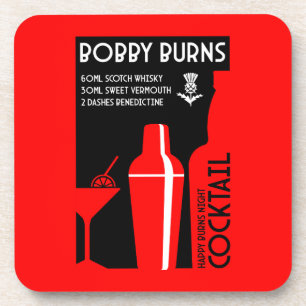 Porta-copo Escocês Bobby Burns Whiskey Cocktail