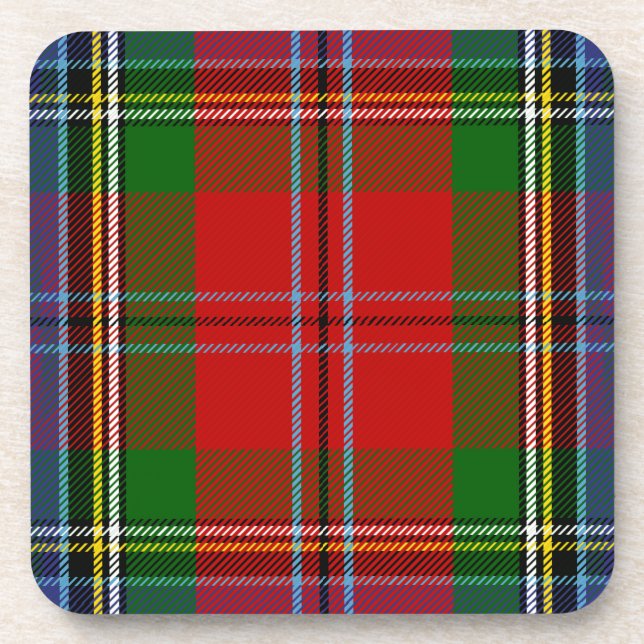 Porta-copo Escocês Clan MacLean da Xadrez Duart Tartan (Frente)