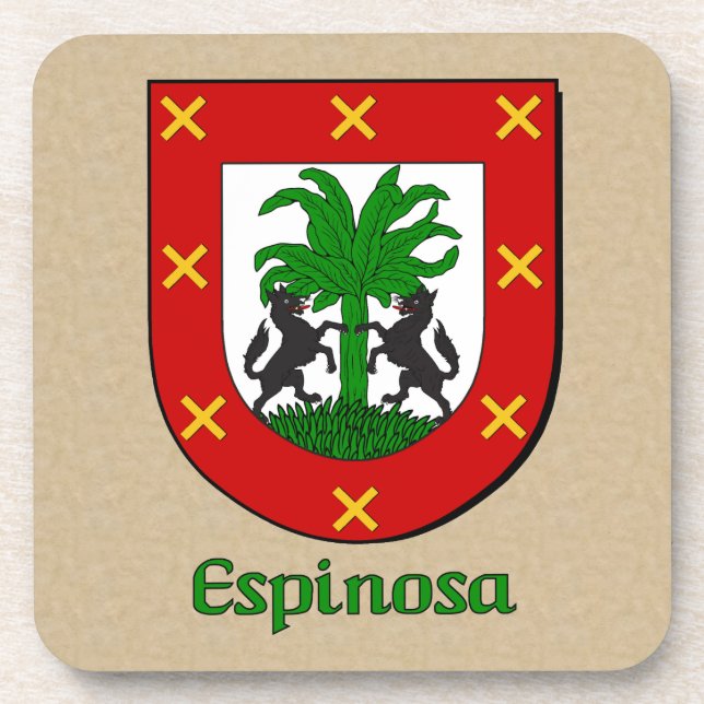 Porta-copo Escudo da família Espinosa (Frente)