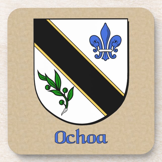 Porta-copo Escudo da família Ochoa (Frente)