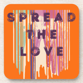 Porta-copo Espalhar O Amor Derreteu Cores Positivas