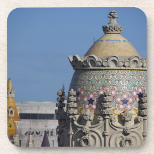 Porta-copo Espanha, Catalunha, Barcelona. Telhado de Barcelon