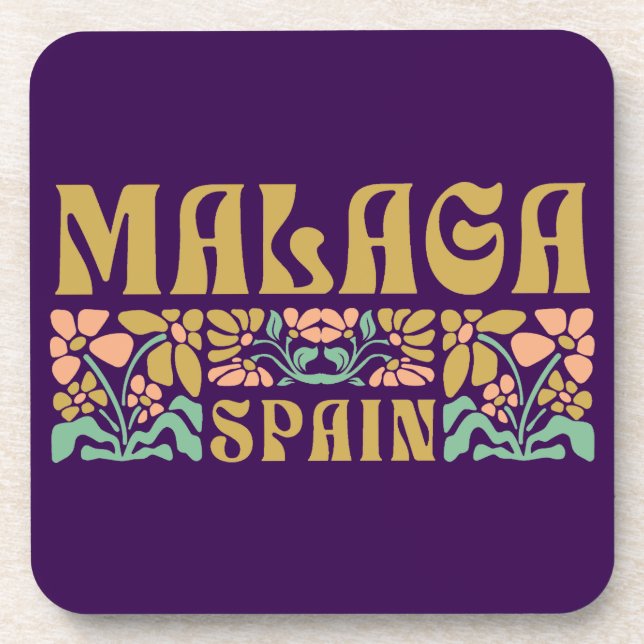 Porta-copo Espanha Malaga Costa del Sol (Frente)