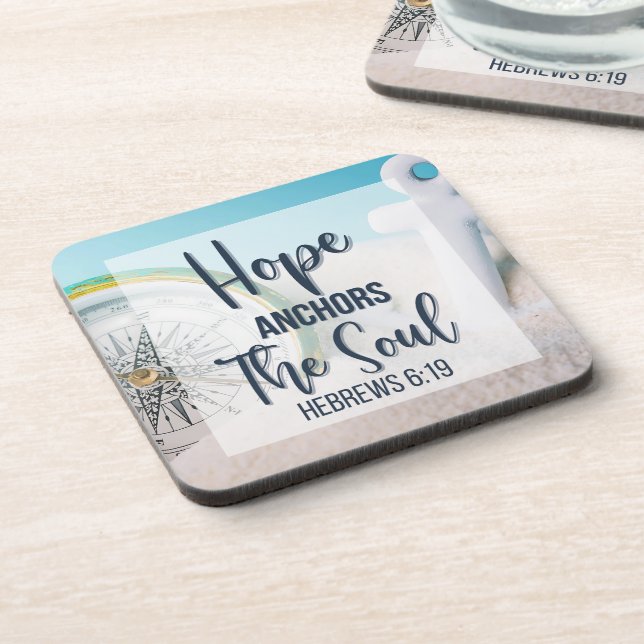 Porta-copo Esperança ancora a alma (Left Side)