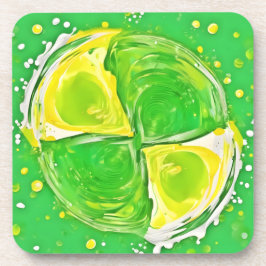 Porta-copo Espiral do verde limão