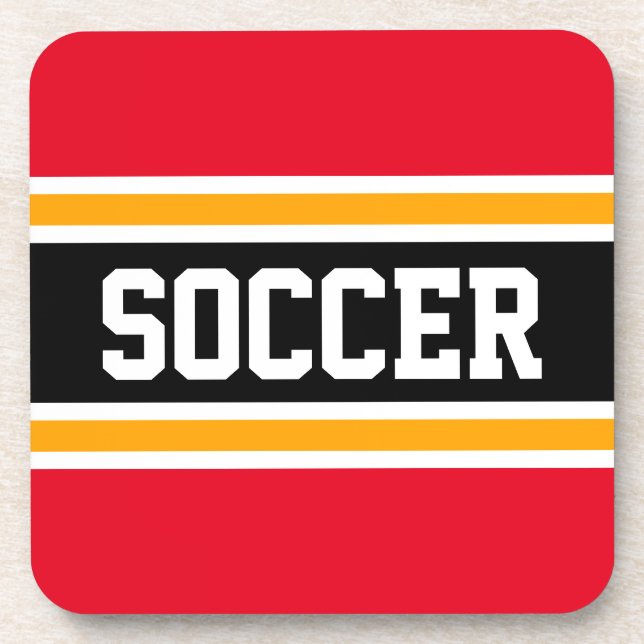 Porta-copo Esportes de Esportes Vermelho Amarelo-Amarelo, Str (Frente)