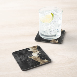 Porta-copo Espuma Dourada Negra