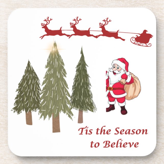 Porta-copo Esta é a estação para acreditar em um (Frente)