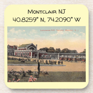 Porta-copo Estação Lackawanna RR, Montclair NJ Vintage
