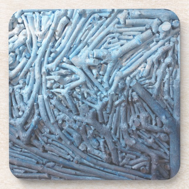 Porta-copo Estacas: Azul (Frente)