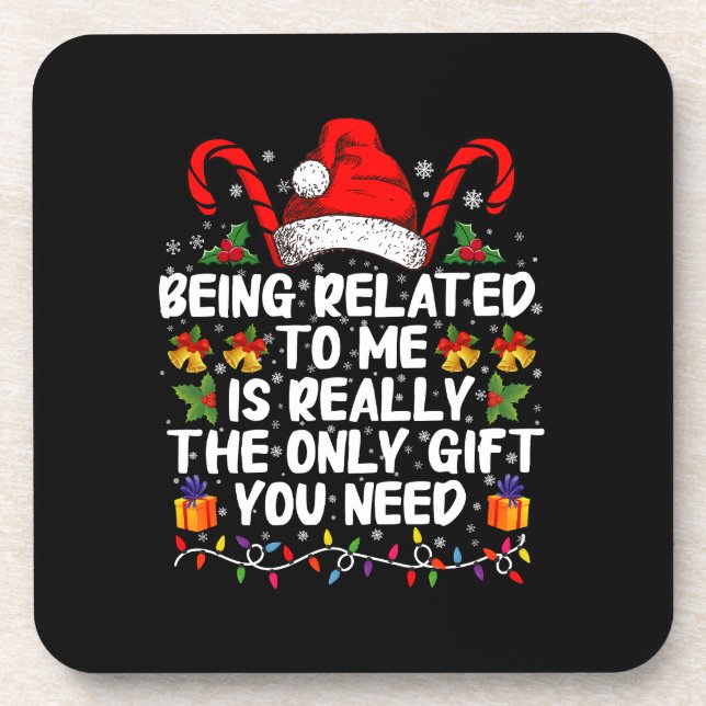 Porta-copo Estar Relacionado A Mim É O Único Presente (Frente)