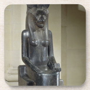 Porta-copo Estátua da deusa leão-dirigida Sekhmet, do th