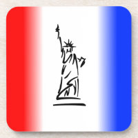 Estátua da Liberdade Faixa Vermelha Branca Azul