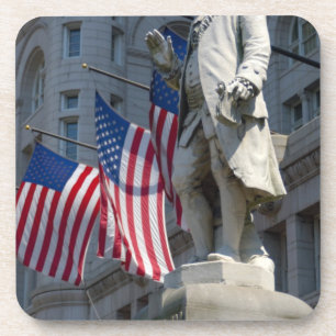 Porta-copo estátua de Benjamin Franklin em Washington, DC