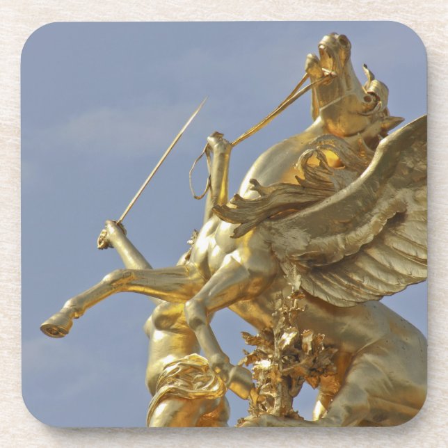 Porta-copo Estátua de Pegasus na ponte Pont Alexandre III (Frente)
