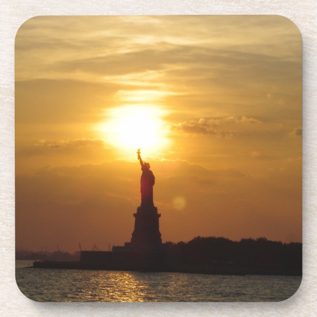 Porta-copo Estátua do Sunset da Liberdade (Frente)