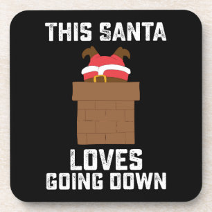 Porta-copo Este Papai Noel Ama Descer Natal Engraçado