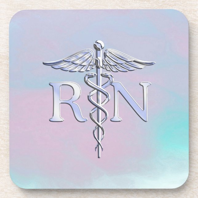 Porta-copo Estilo Chrome RN Caduceus Mãe Médica (Frente)