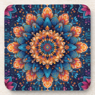 Porta-copo Estilo de Arte Digital Flor de Mandala-23907.