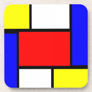 Porta-copo Estilo de Padrão Mondrian