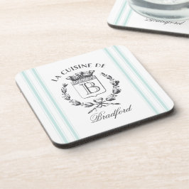 Porta-copo Estilo de Vintage Nome Personalizado e Monograma d