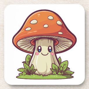 Porta-copo Estilo kawaii fofo, Caça de cogumelos