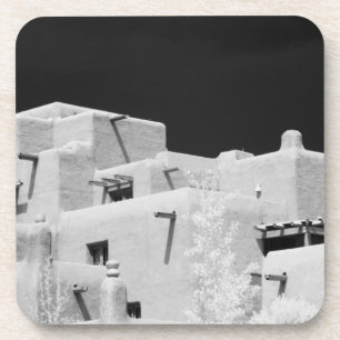 Porta-copo Estilo Pueblo Inn adobe em Loretto, Santa Fe, Novo