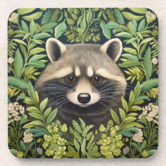Porta-copo Estilo Raccoon e Foliage art Nouveau