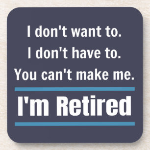 Porta-copo Estou cansado de humor engraçado