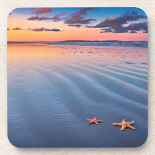 Porta-copo Estrela do mar na areia