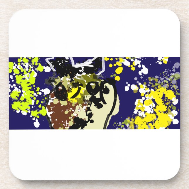 Porta-copo Estrelas de coruja (Frente)