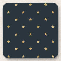 Estrelas de ouro em Preto da Meia-Noite