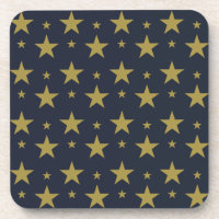 Estrelas Douradas em Azul Marinho – Elegante e Ate
