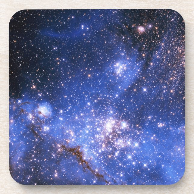 Porta-copo Estrelas Embrionárias Azul de Queda (Frente)