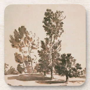 Porta-copo Estudo da árvore (caneta & tinta no papel)