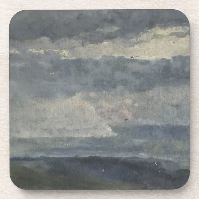 Porta-copo Estudo do Petróleo de Nuvens - Céu Atmosférico Clá (Frente)