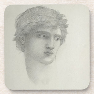 Porta-copo Estudo para a cabeça de Perseus (lápis no papel)