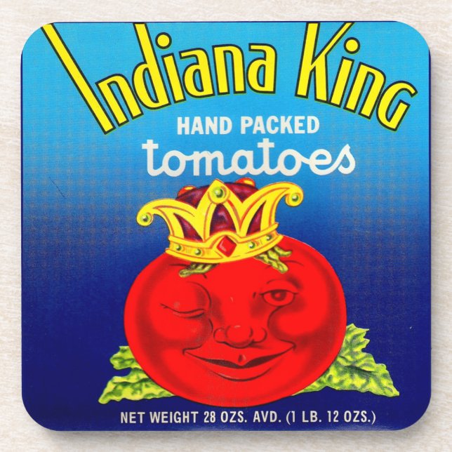Porta-copo etiqueta de tomate do Indiana King (Frente)