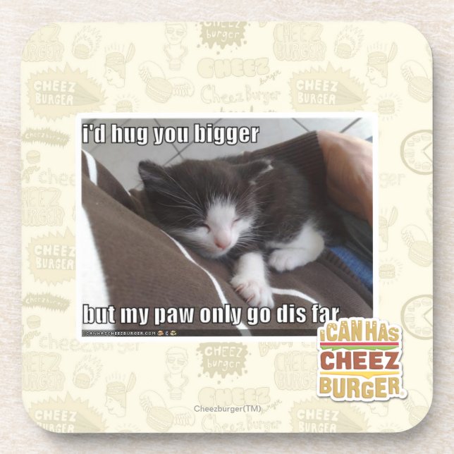 Porta-copo Eu abraçá-lo-ia mais grande (Frente)