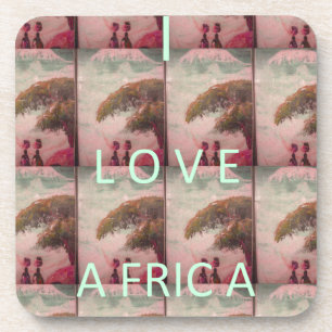 Porta-copo Eu Amo África Hakuna Matata Kilimanjaro Montanha A