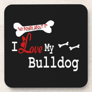 Porta-copo Eu Amo Meu Bulldog Inglês
