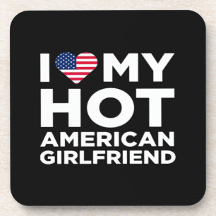 Porta-copo Eu Amo Minha Namorada Americana Sensual