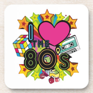 Porta-copo eu amo os anos 80