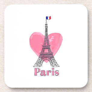 Porta-copo Eu Amo Paris Torre Eiffel França Presente