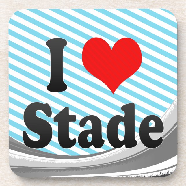 Porta-copo Eu amo Stade, Alemanha. Ich Liebe Stade, Alemanha (Frente)