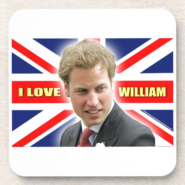 Porta-copo Eu amo William (Frente)