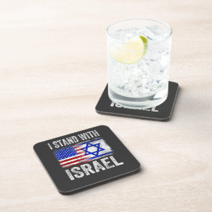 Porta-copo Eu apoio Israel