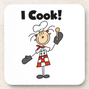 Porta-copo Eu Cozinho - Chef Feminina