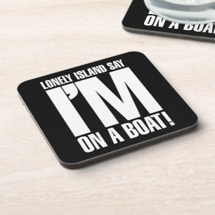 Porta-copo Eu estou em um barco