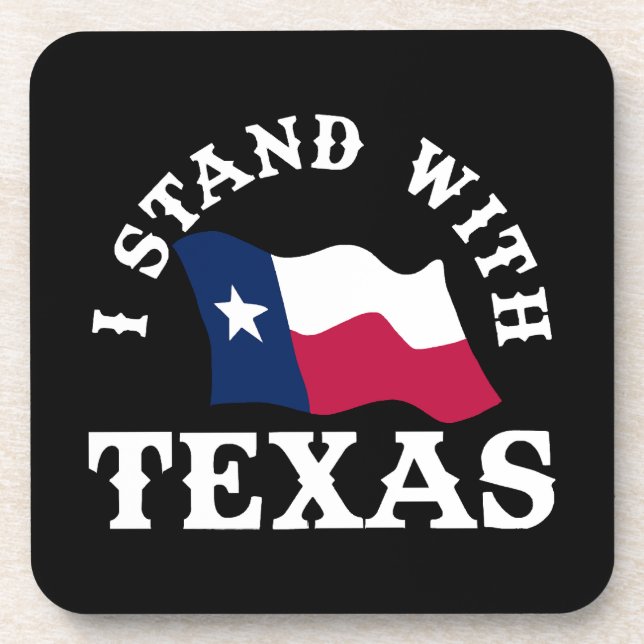 Porta-copo Eu Fico Com o Texas (Frente)